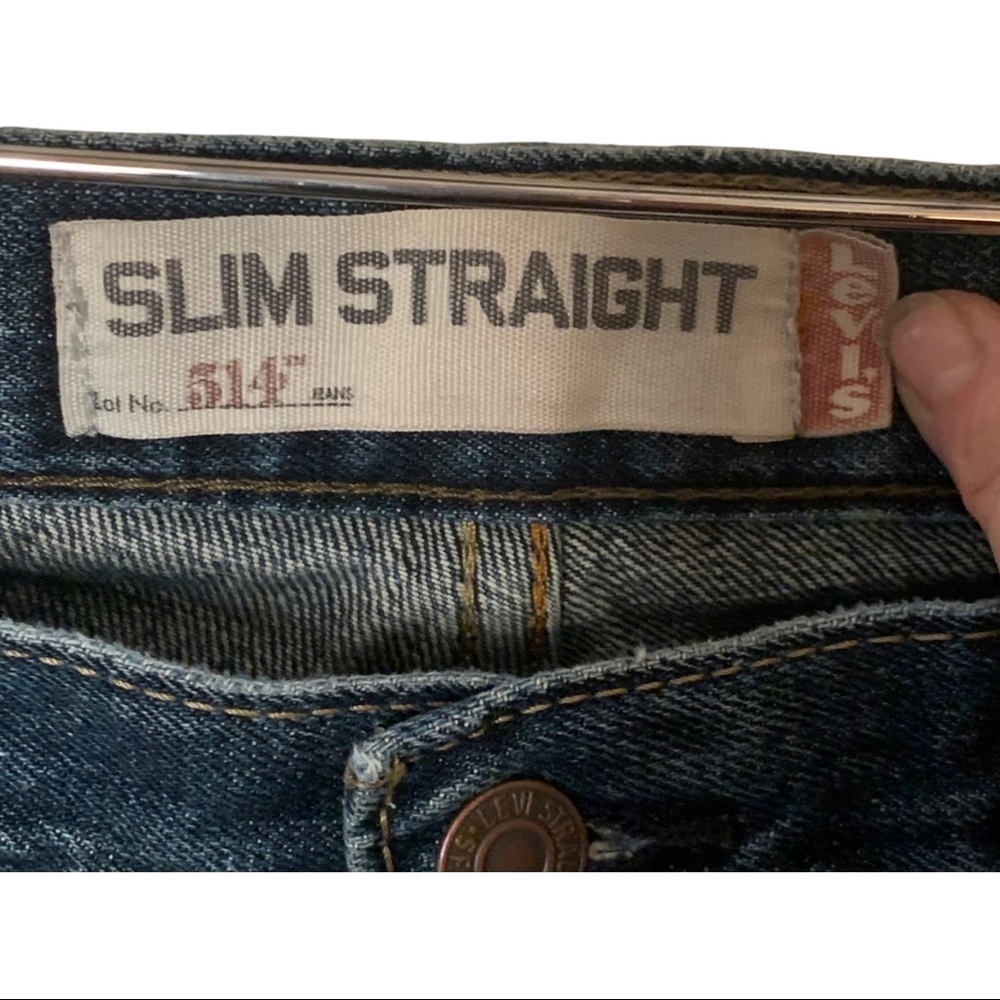 LEVI’S 514 Slim Straight Cropped Capri Jeans 100% Cotton Denim - Picture 2 of 11